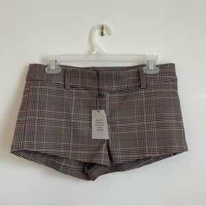 Revolve Superdown Jen Micro Mini Short Sz Sm Y2K 90s Bratz Academia Brown